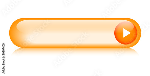 Orange web button (rectangular arrow vector gel contact)