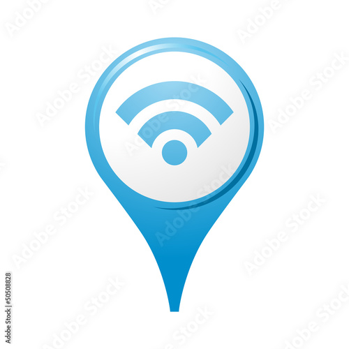 icône, symbole, logo, wifi
