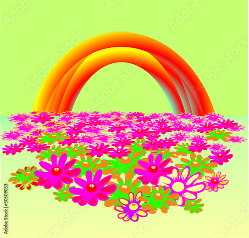 rainbow flowers