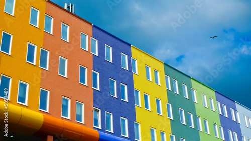 Canvas Print Amsterdam Buildings