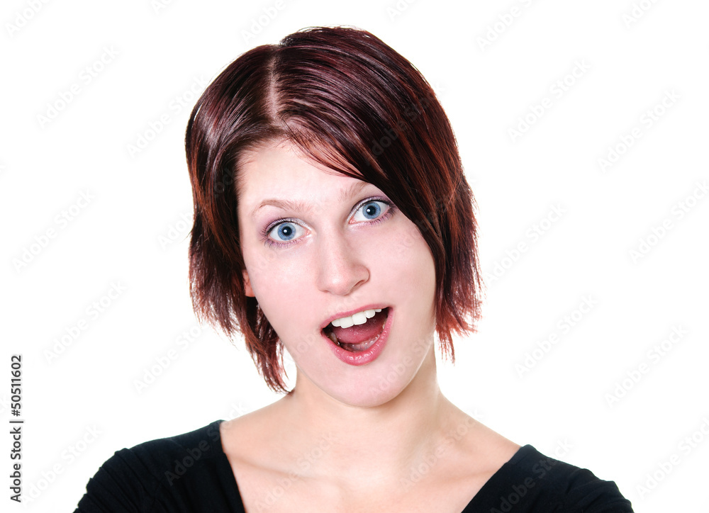 Girl is surprised Girl is surprised