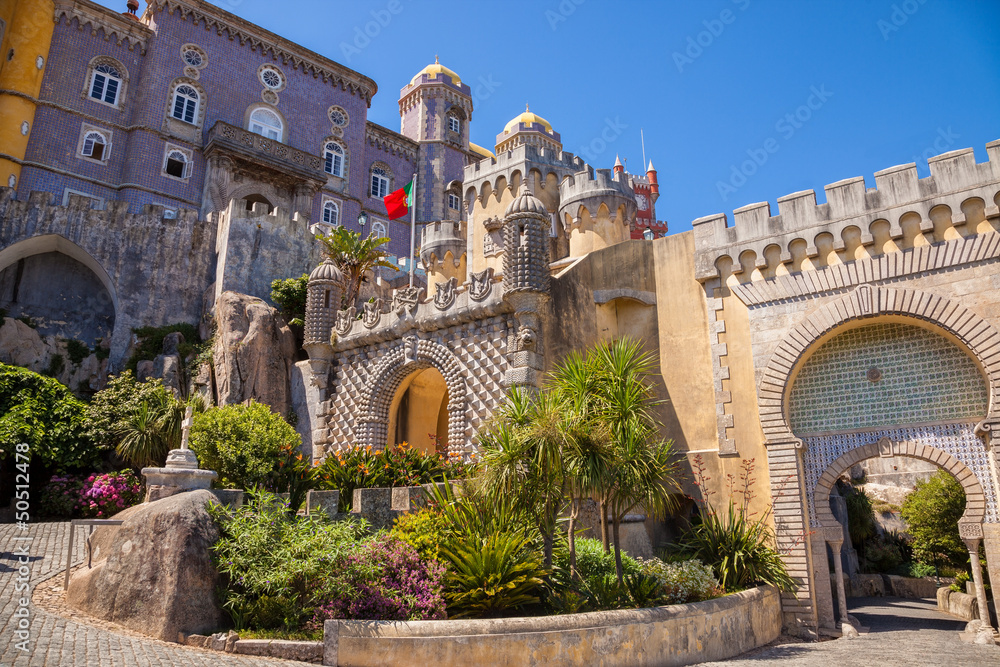 Pena National Palace in Sintra, Portugal. UNESCO whs
