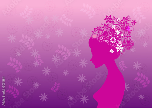 mujer rosa