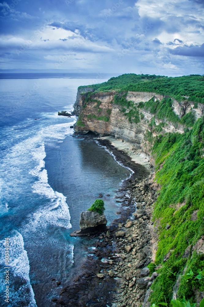 Cliff and Ocean Cliff and Ocean