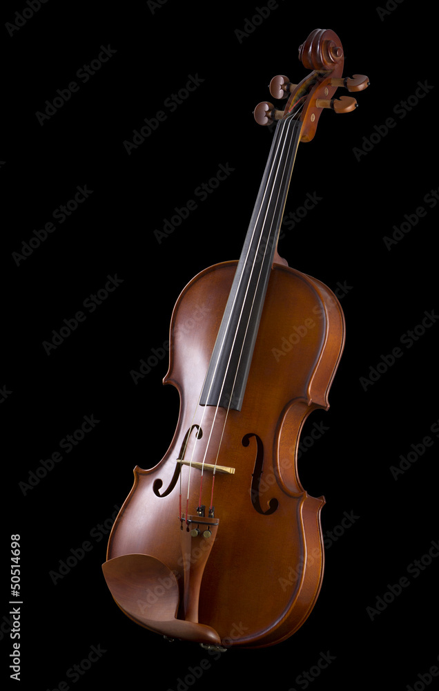Classical violin - isolated on black background Classical violin - isolated on black background