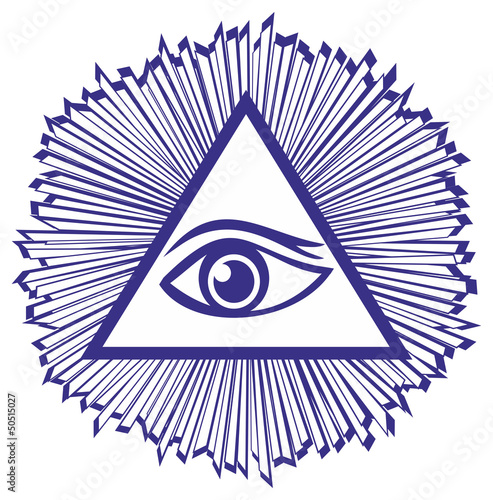 Eye Of Providence or All Seeing Eye Of God - famous mason symbol
