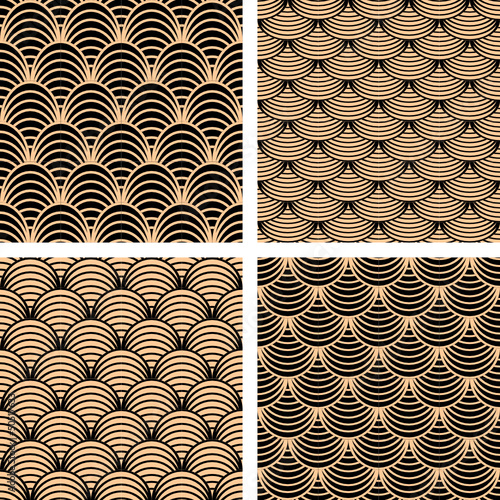 Seamless patterns set.