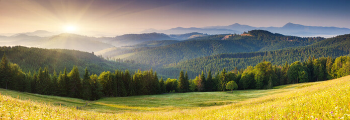 Keuken achterwand Oranje mountains landscape  © Leonid Tit