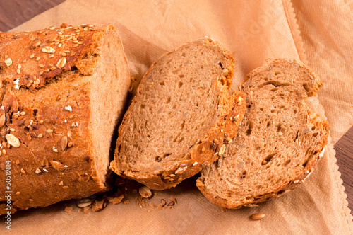 Bread slices photo