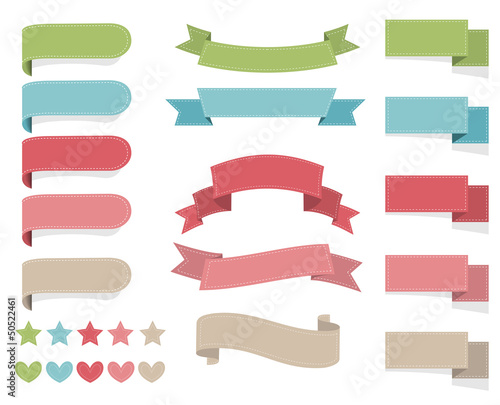 Set design elements in retro style