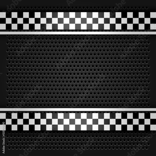 Metallic perforated sheet gray
