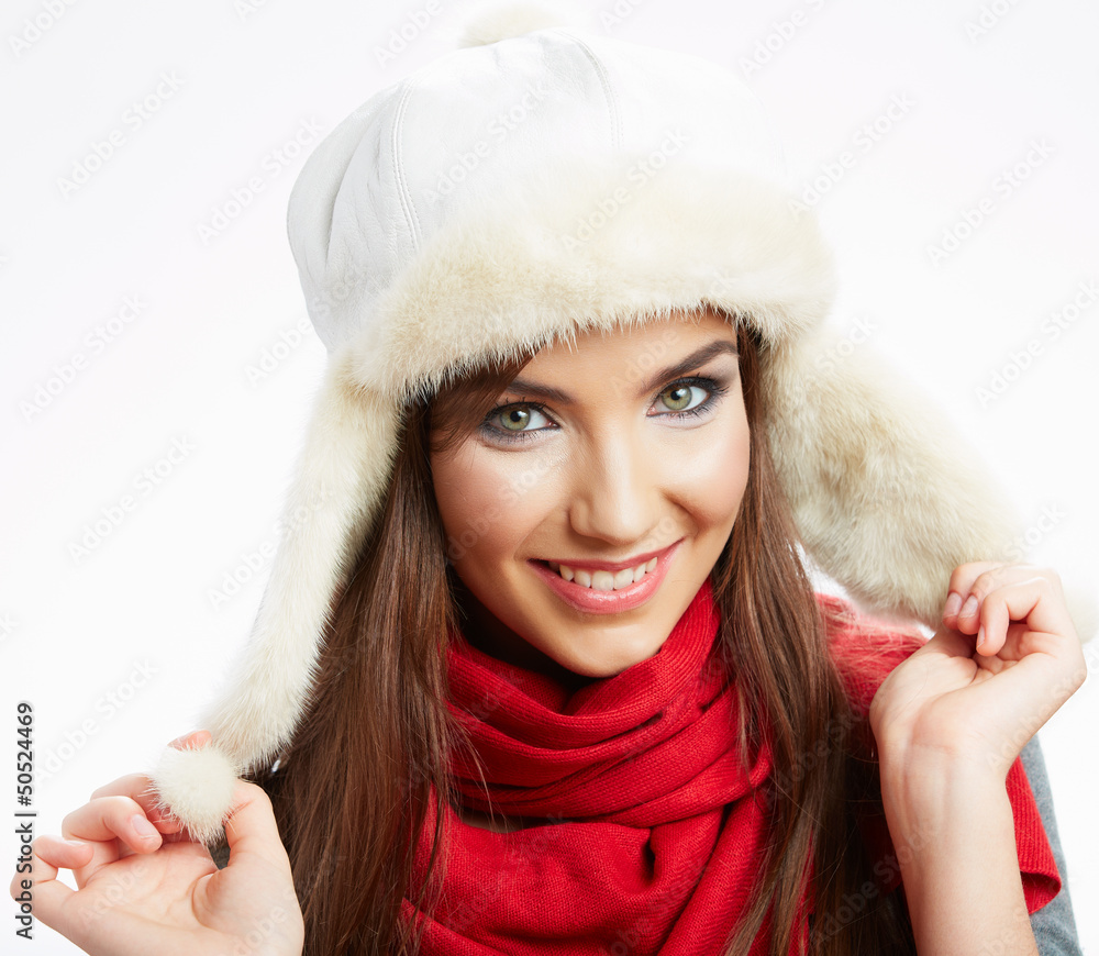 Teenager girl isolated portrait