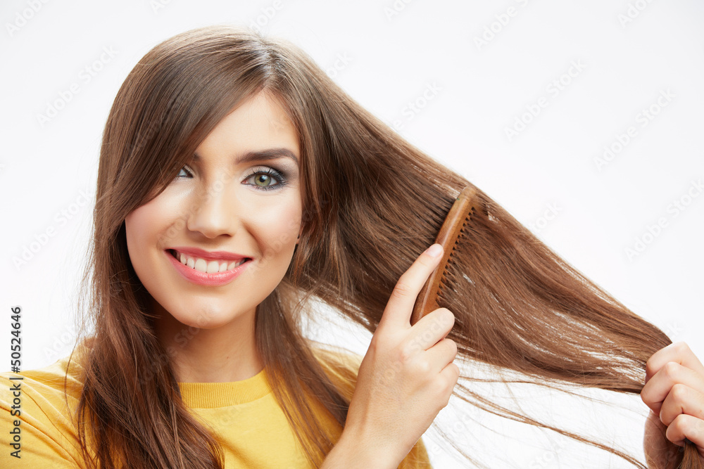Isolated portrait of a beautiful young woman Isolated portrait of a beautiful young woman