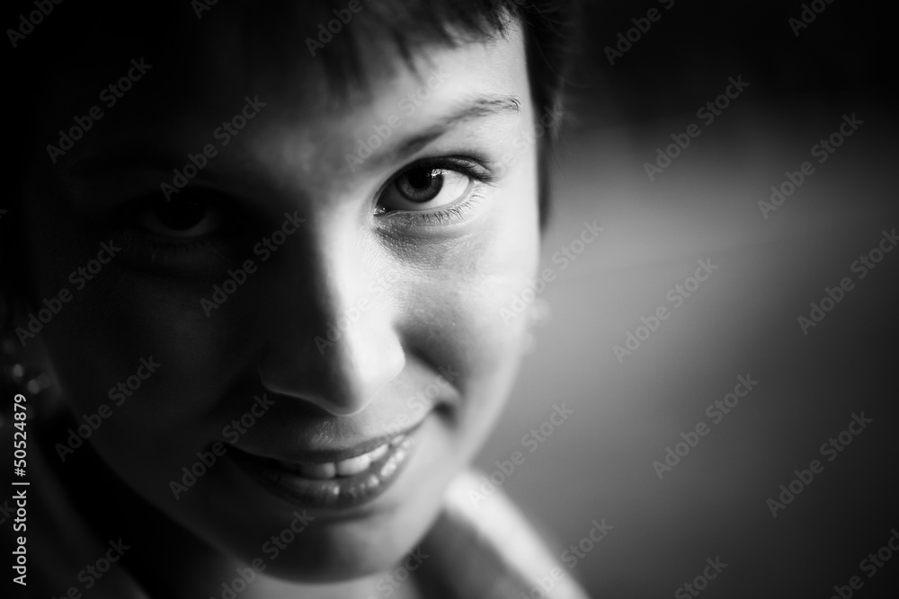 Close woman portrait Close woman portrait