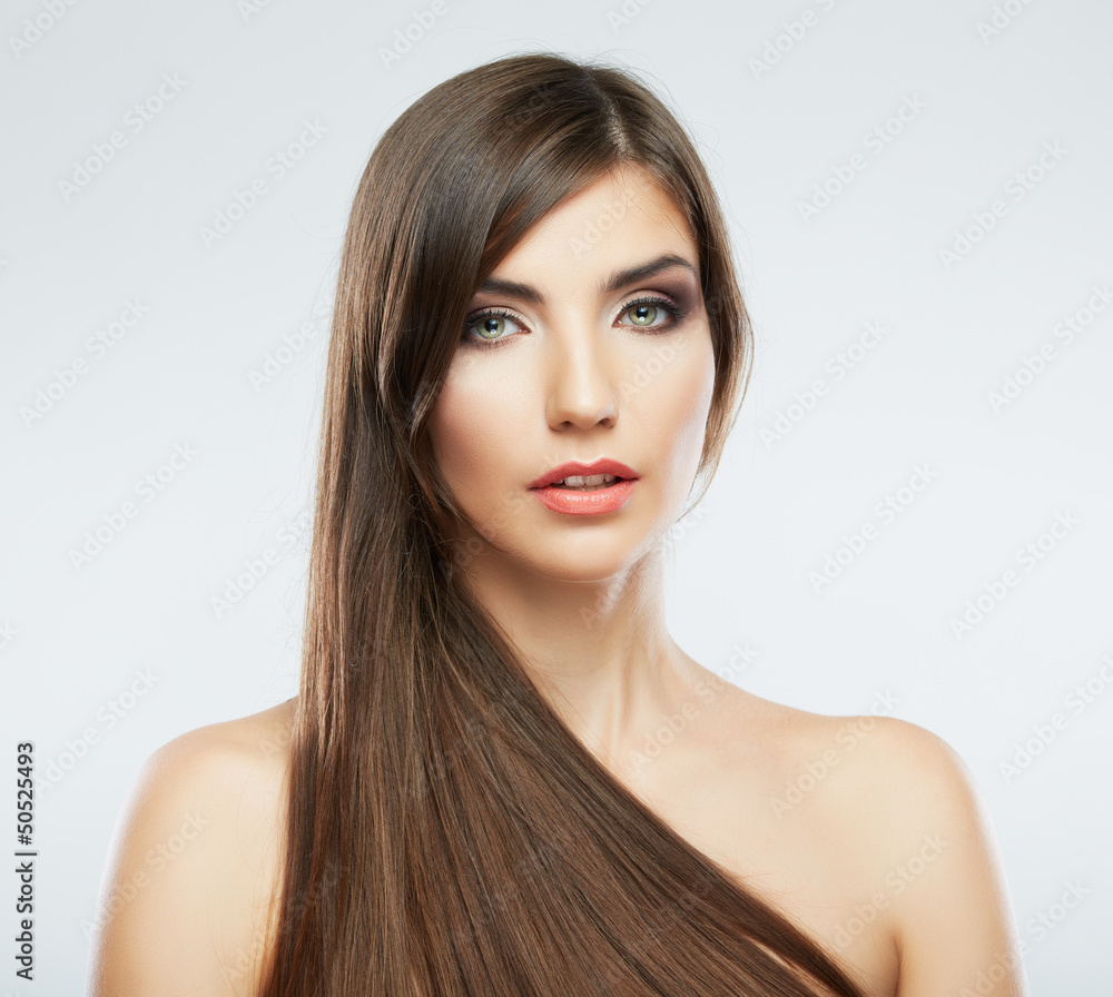 Woman hair style fashion portrait. Woman hair style fashion portrait.