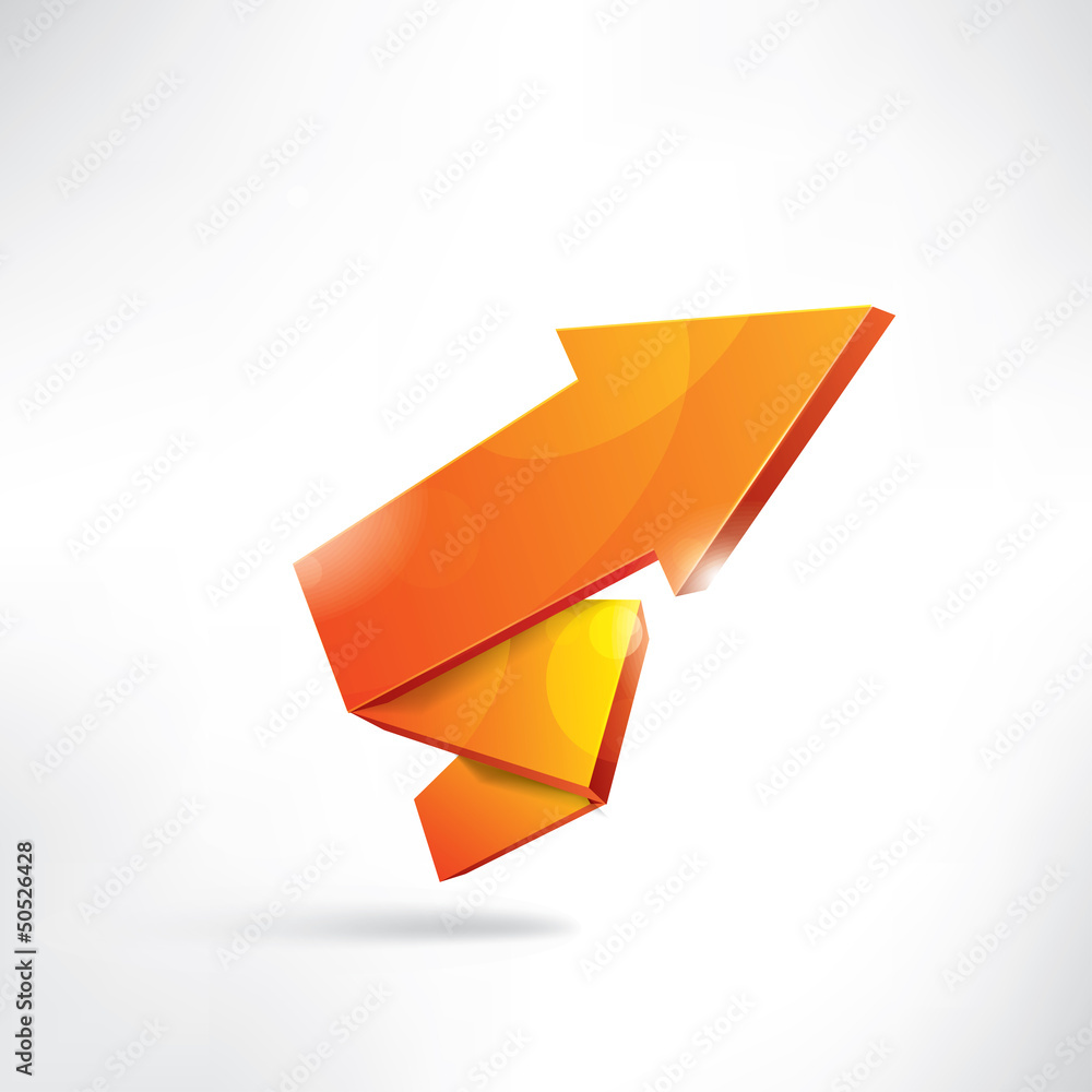 Arrow on abstract background Arrow on abstract background