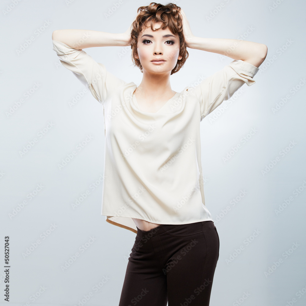 Fototapeta premium Woman fashion style posing.