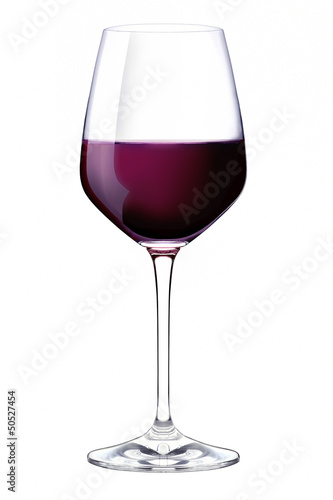 A glass of red wine