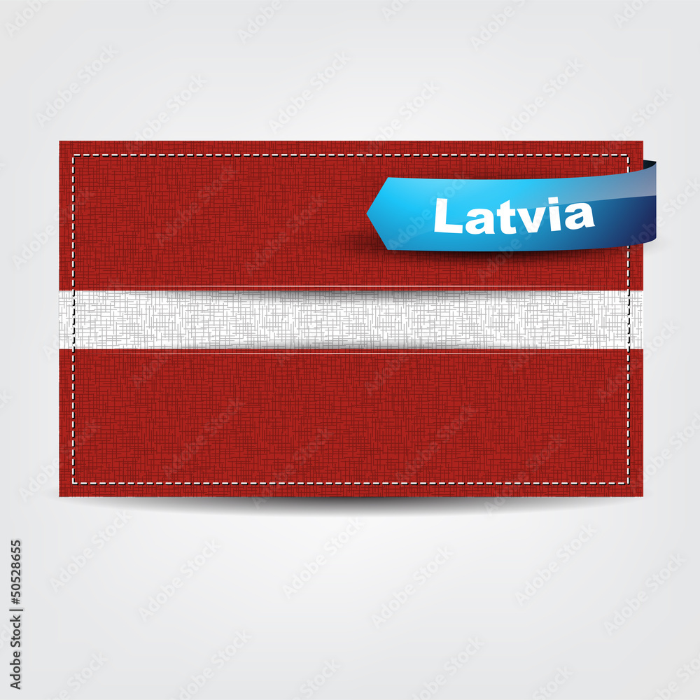 Fabric texture of the flag of Latvia