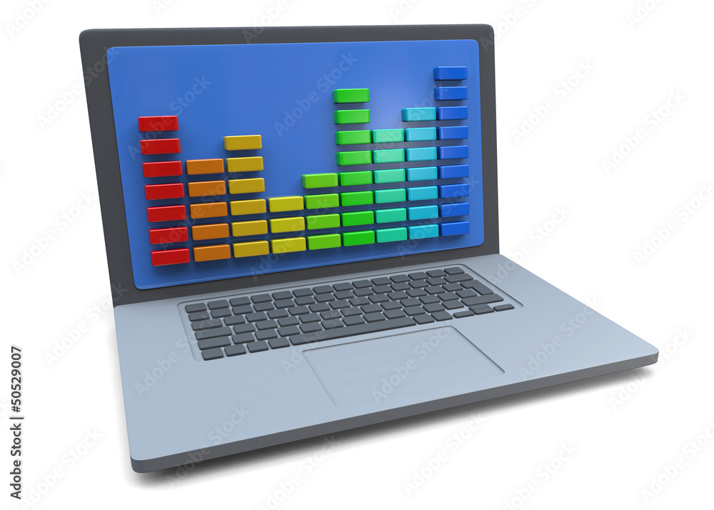 COMPUTER AND EQUALIZER - 3D COMPUTER AND EQUALIZER - 3D