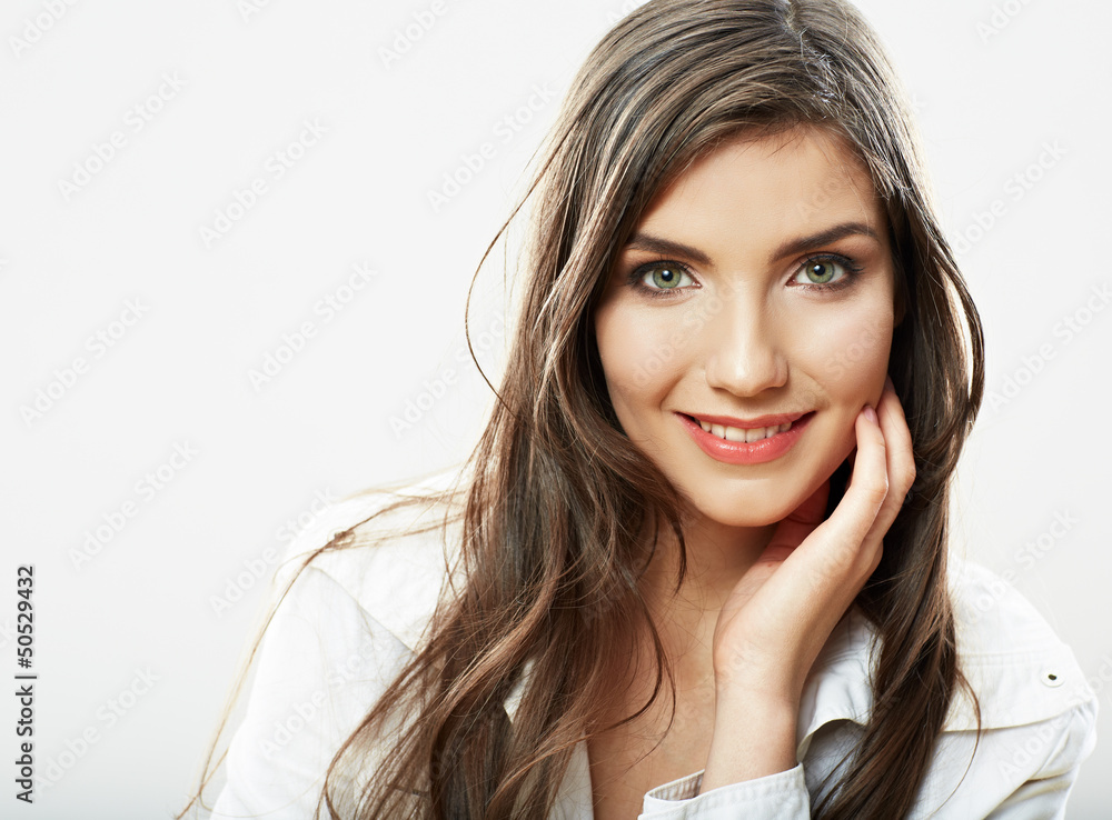 Beauty woman face close up portrait. Beauty woman face close up portrait.