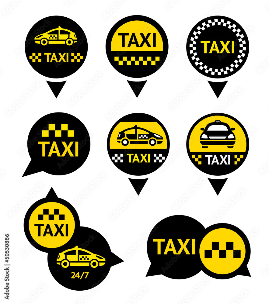Naklejka premium Taxi - Emblems