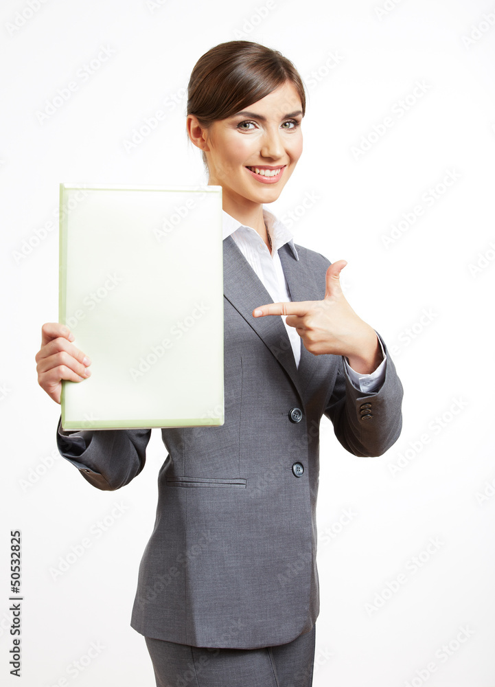 Business woman portrait isolated on white Business woman portrait isolated on white