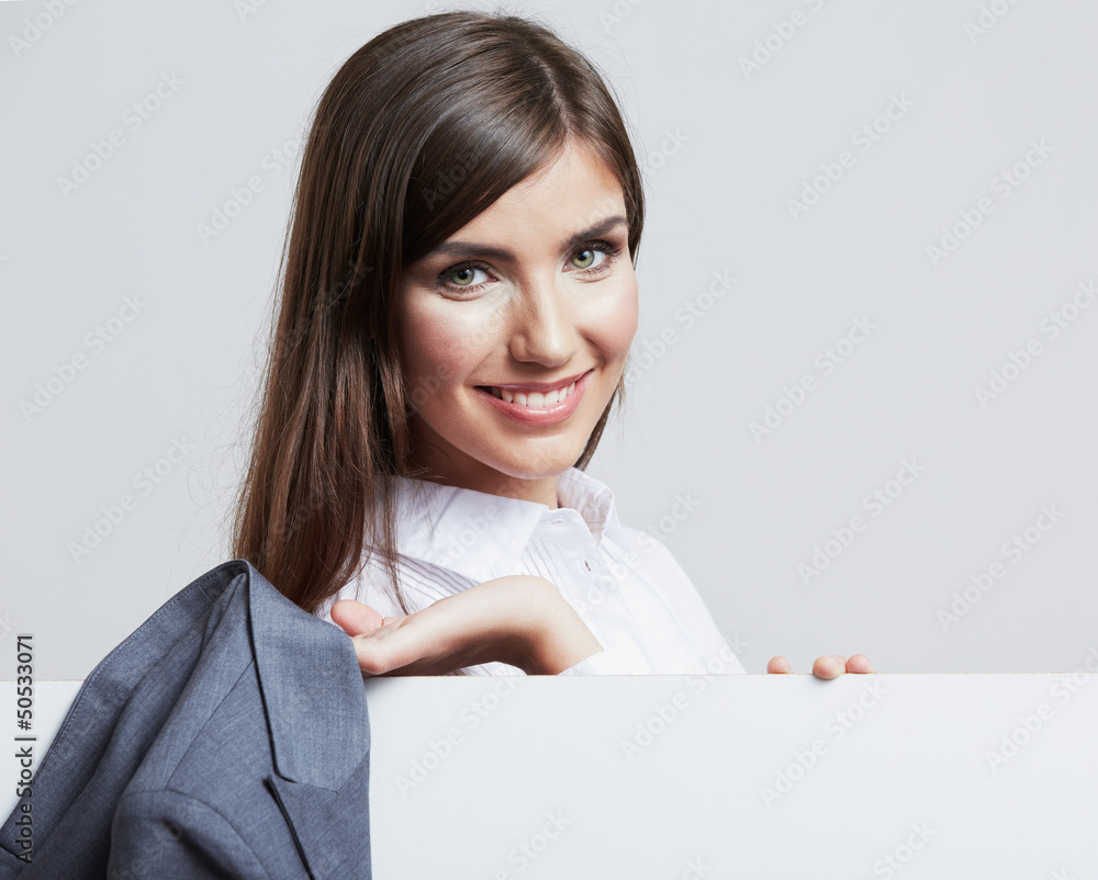 Business woman portrait isolated on white Business woman portrait isolated on white