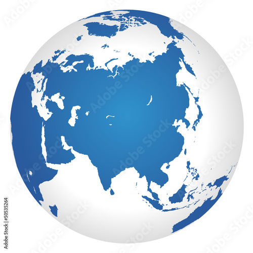 Globus Asien