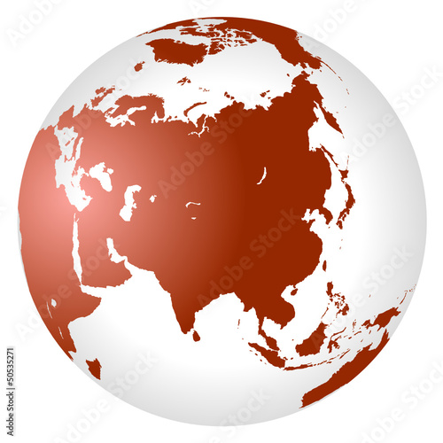 Globus Asien
