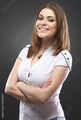 beauty casual young woman portrait