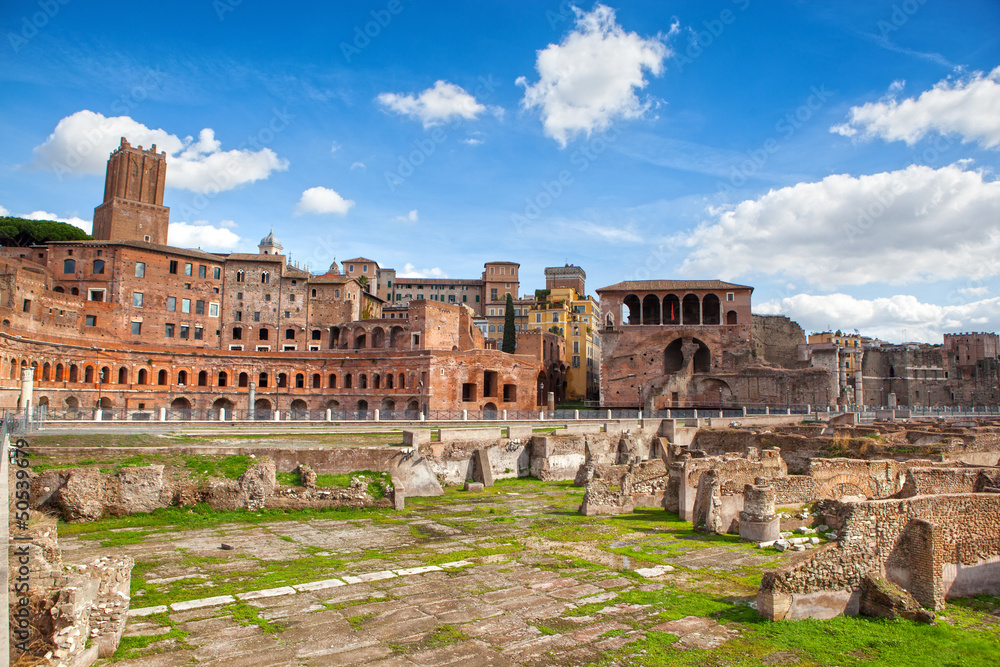 Ruins of Roman Forum in Rome