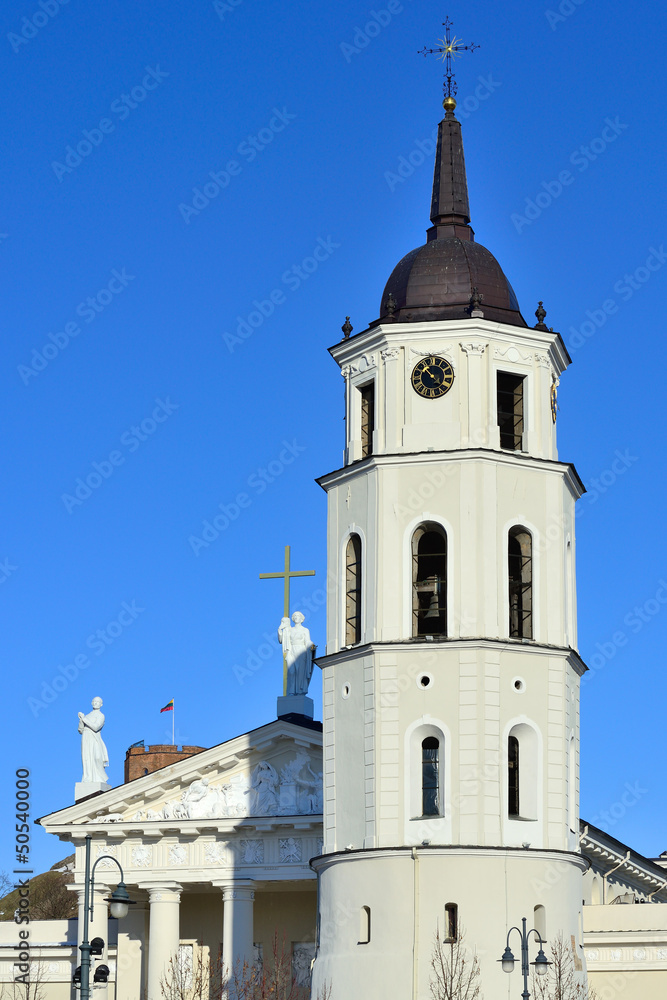 Tourist attraction in Vilnius, Lithuania - Cathedral of Vilnius Tourist attraction in Vilnius, Lithuania - Cathedral of Vilnius