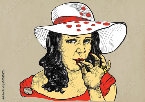 lady from the higher social strata smokes marijuana joint