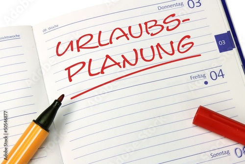 Kalender Urlaubsplanung