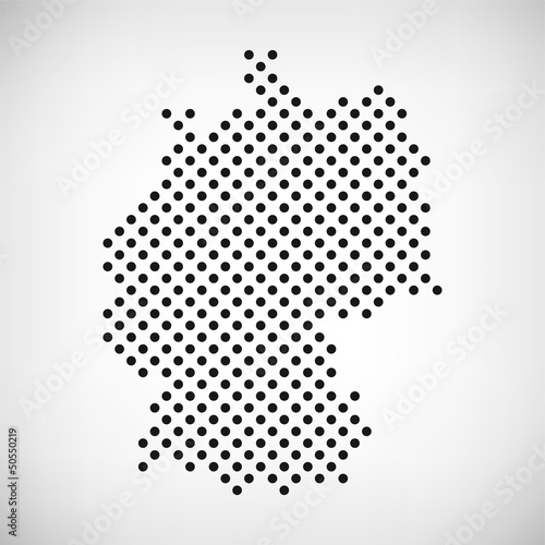 Deutschland Karte punktiert