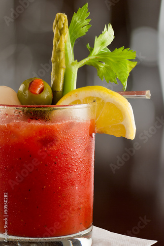 Bloody mary cocktail