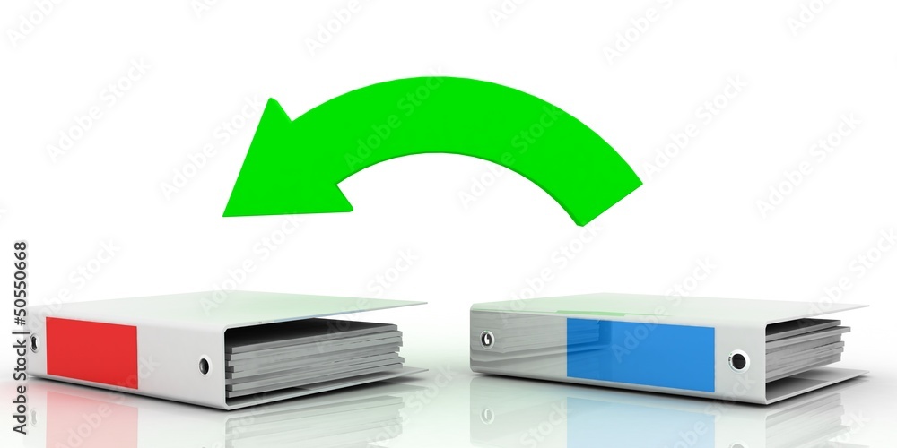 Fototapeta premium office folder and arrow