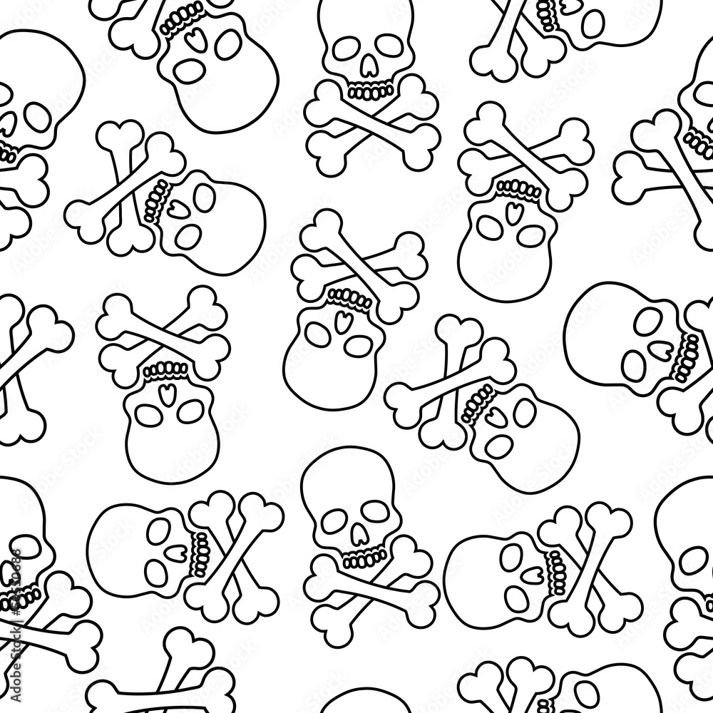 Seamless skull background Seamless skull background