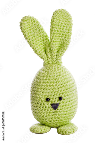 Grüner Stoff Osterhase