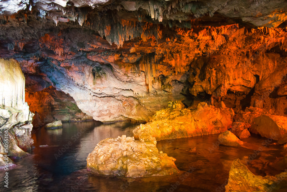 Neptune cave at Sardinia, Italy