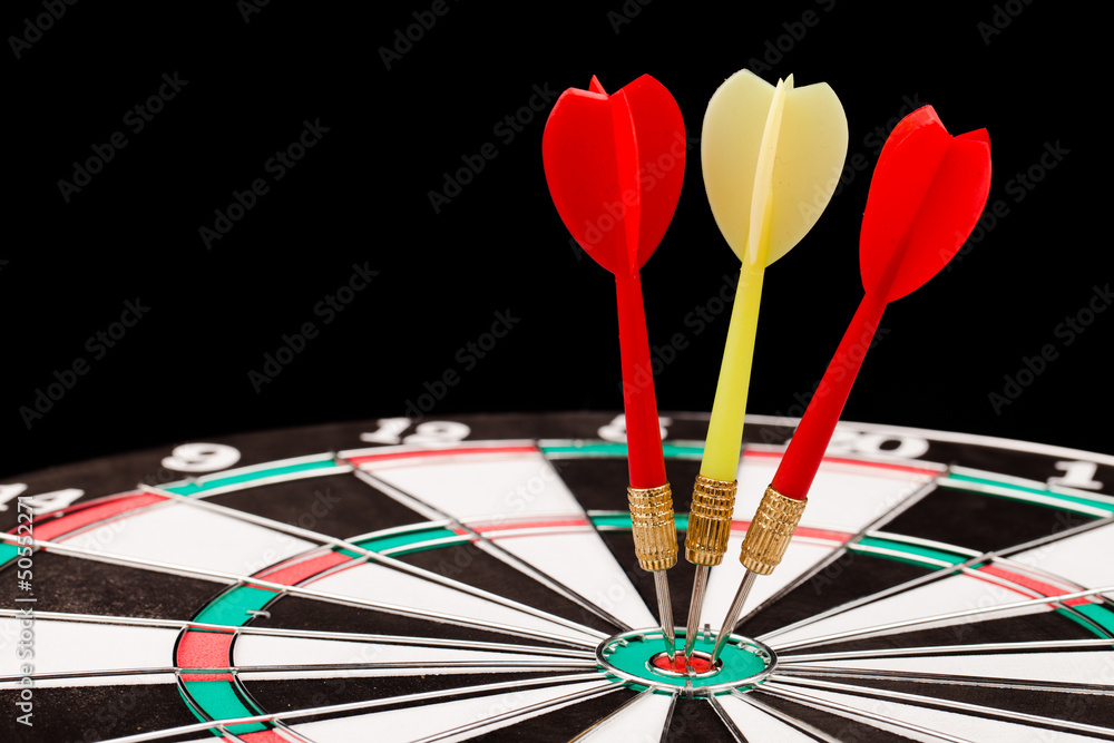 Fototapeta premium darts in the target