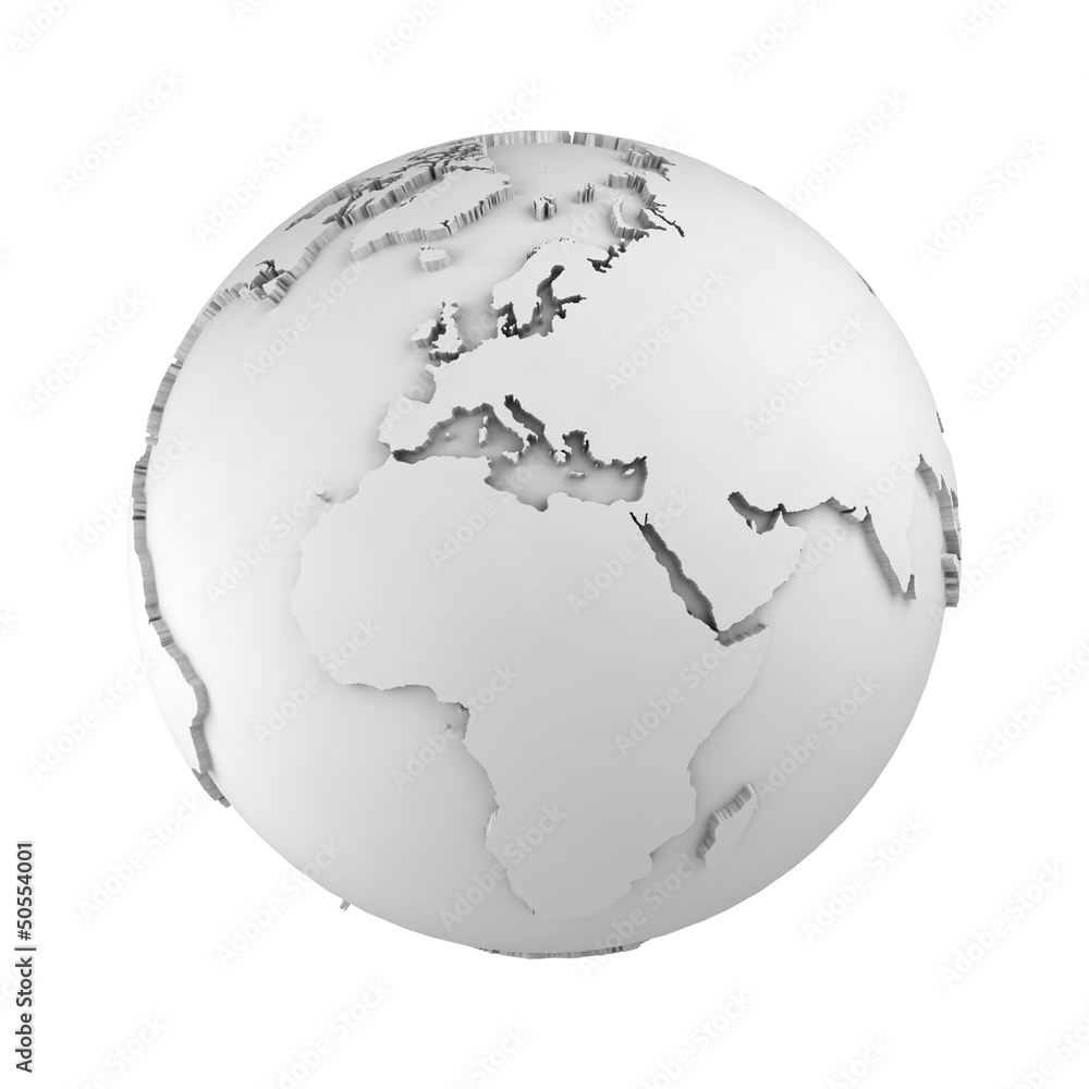 3d world isolated 3d world isolated