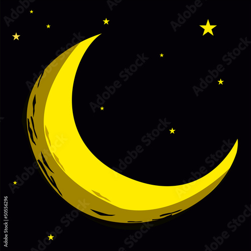 lune, étoile, astre, planète, univers, espace, cosmos,