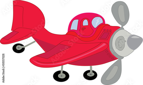 Red airplane