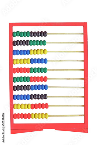 abacus isolated on white background