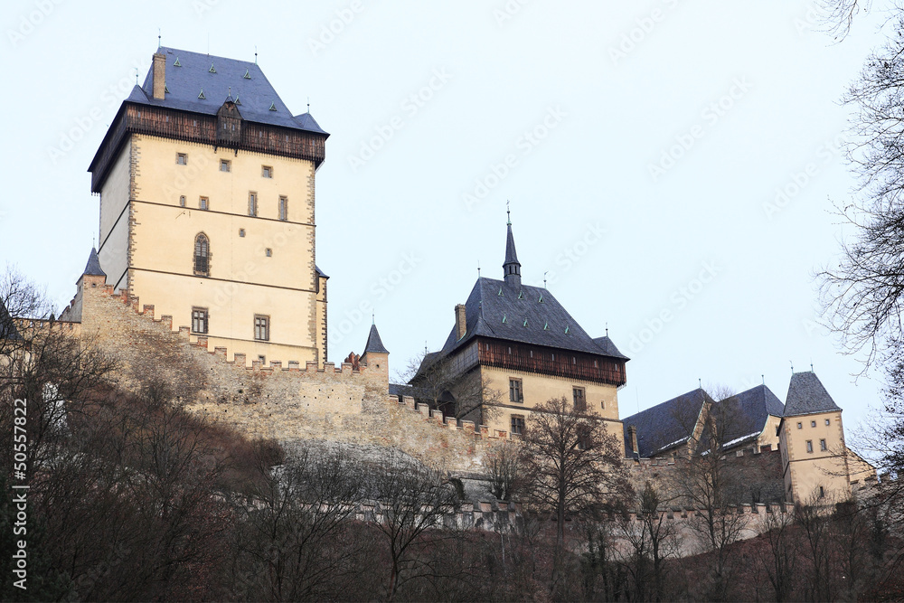 Royal gothic castle Karlstejn near Prague, Czech republic