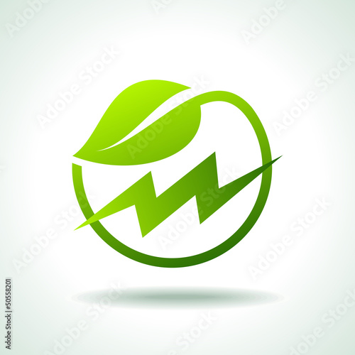 green energy electricity icon