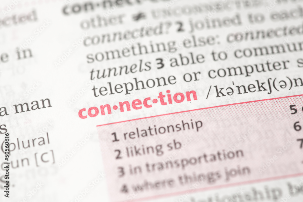 Fototapeta premium Connection definition