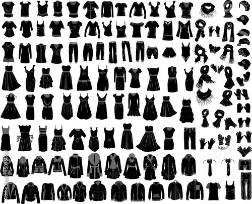 large set of clothes male female